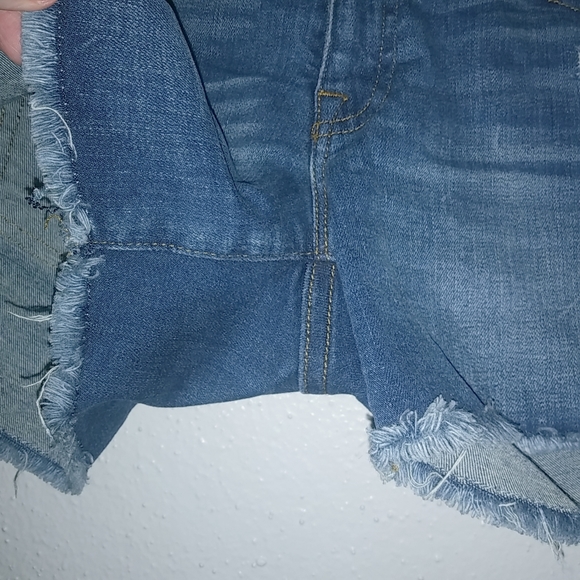 J. Crew Denim 24 Dark Wash Distressed Raw Hem Shorts - Picture 5 of 7